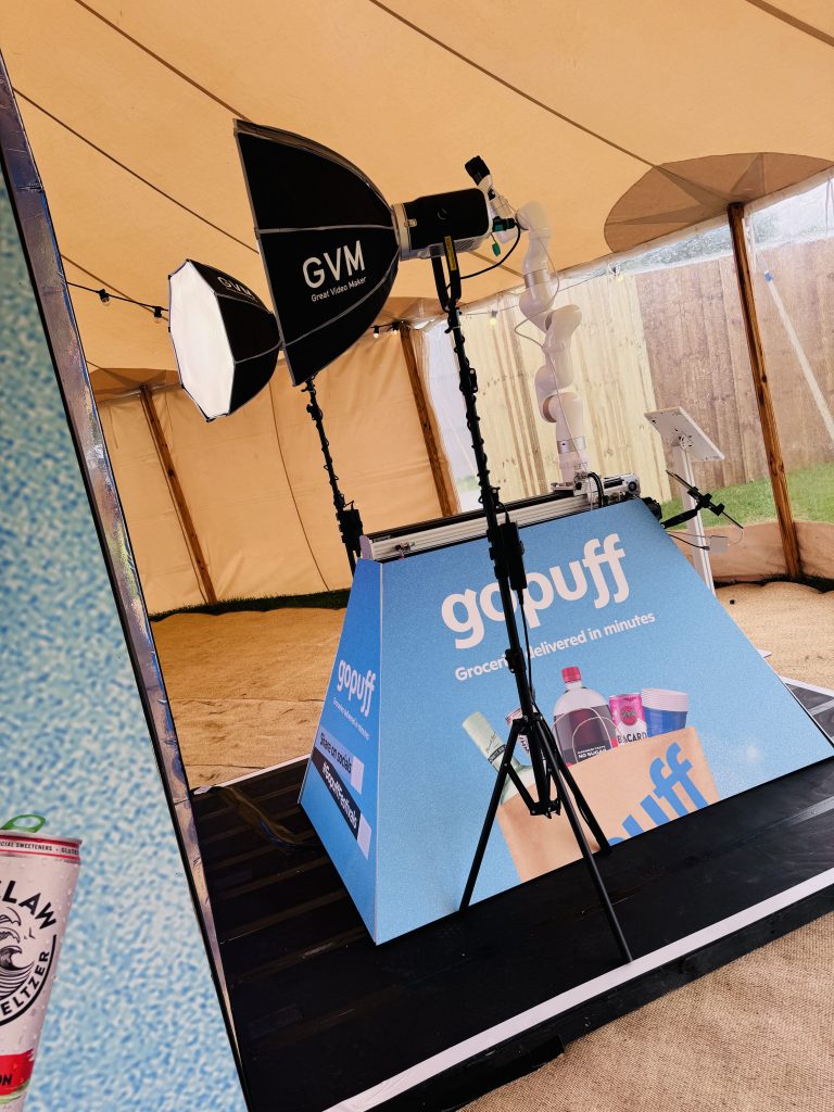 Glambot camera being used by gopuff