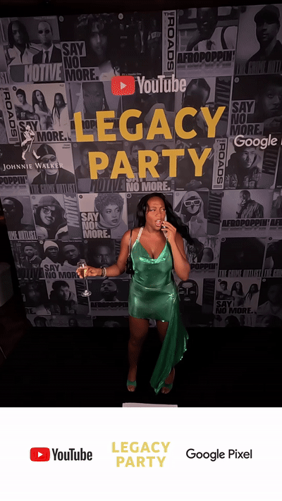 Glambot being used for corporate event at YouTube