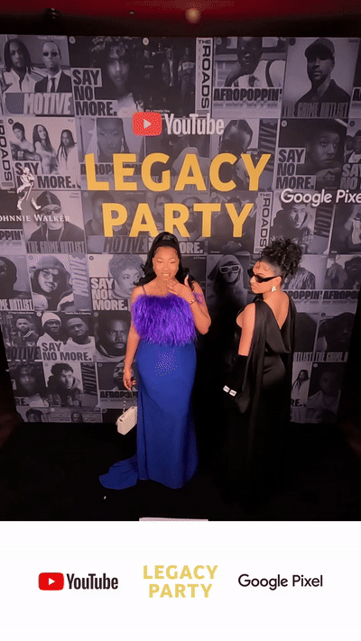 Glambot at corporate event for YouTube